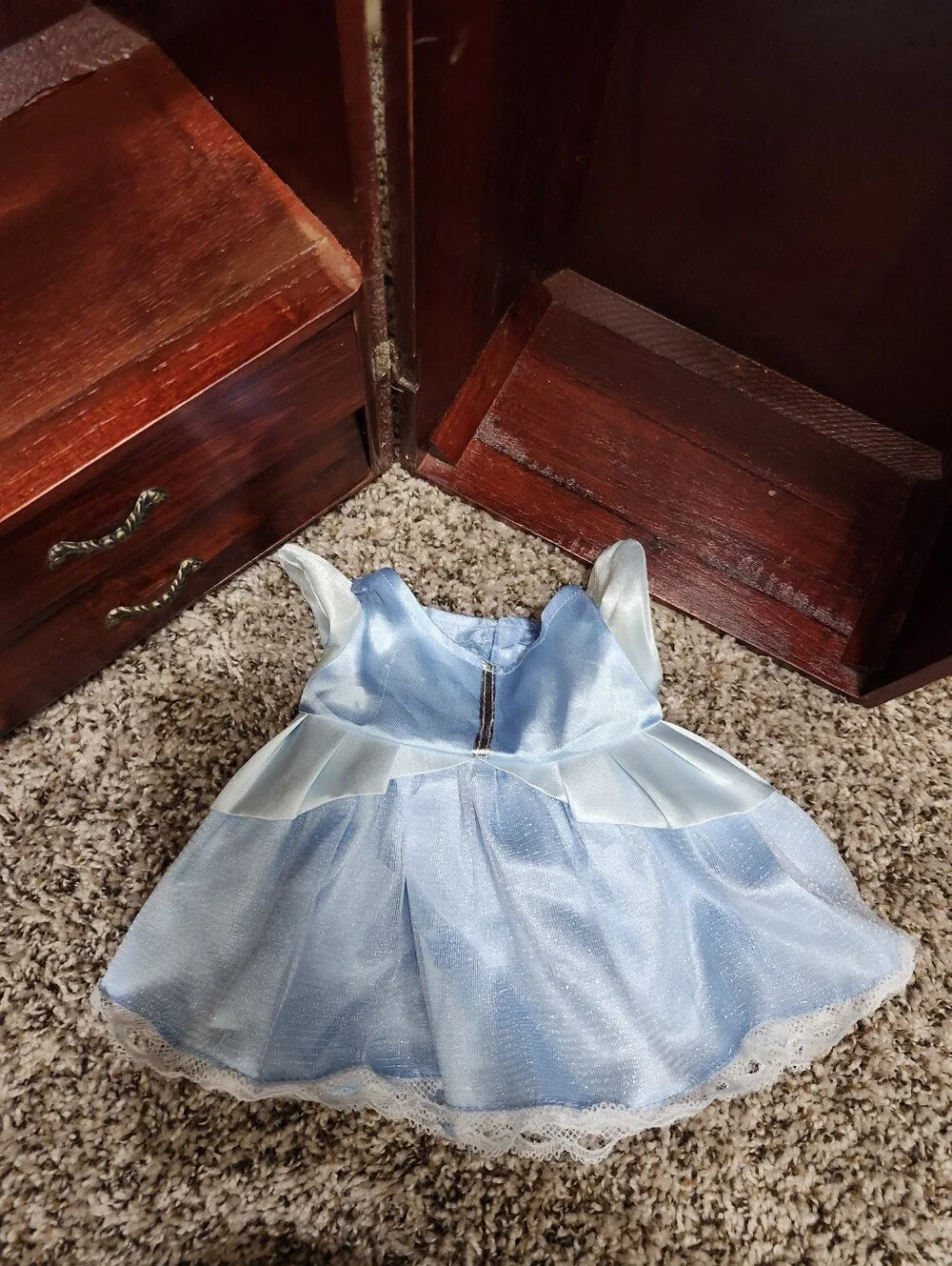 build a bear blue dress Blue Floral Dress